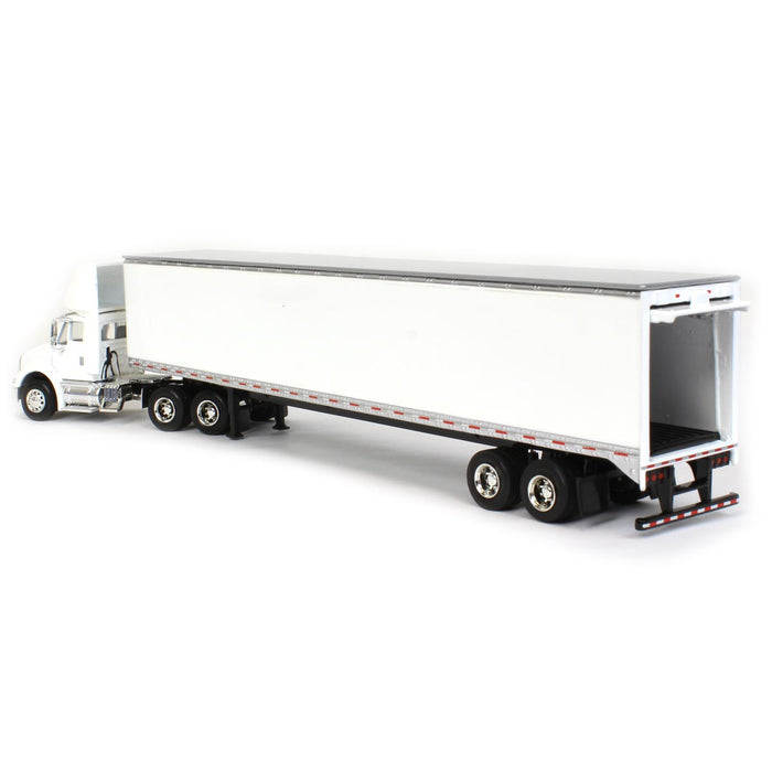 1/64 White International 8600 with Trailer with Single Rear Door