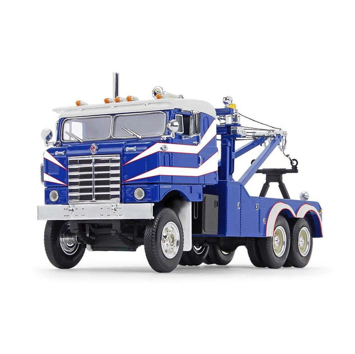 1/34 Rich Blue & White 1953 Kenworth Bullnose Heavy-Duty Wrecker by First Gear