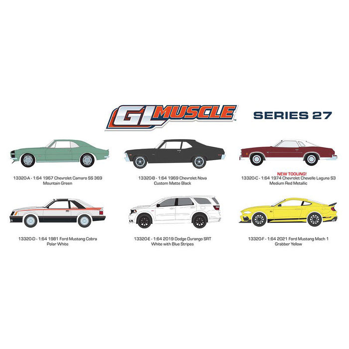 1/64 Greenlight Muscle Series 27, 6 Vehicle Set--SEALED