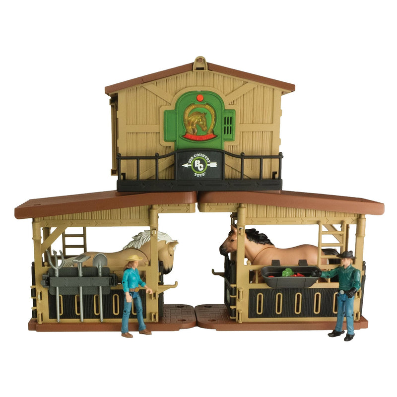 1/18 Big Country Adventure 32-Piece Horse Stable Playset by Big Country Toys