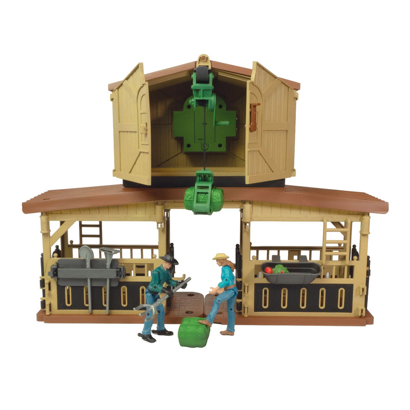 1/18 Big Country Adventure 32-Piece Horse Stable Playset by Big Country Toys
