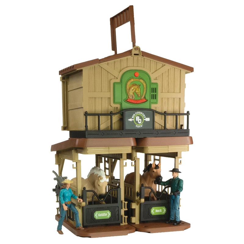 1/18 Big Country Adventure 32-Piece Horse Stable Playset by Big Country Toys
