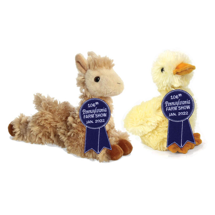 Collectible 8" Plush Llama & Duckling, 2022 PA Farm Show