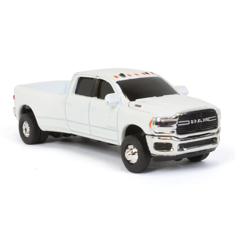 1/64 White RAM 3500 Dually Pickup Truck, ERTL Collect N Play