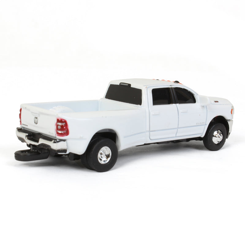 1/64 White RAM 3500 Dually Pickup Truck, ERTL Collect N Play
