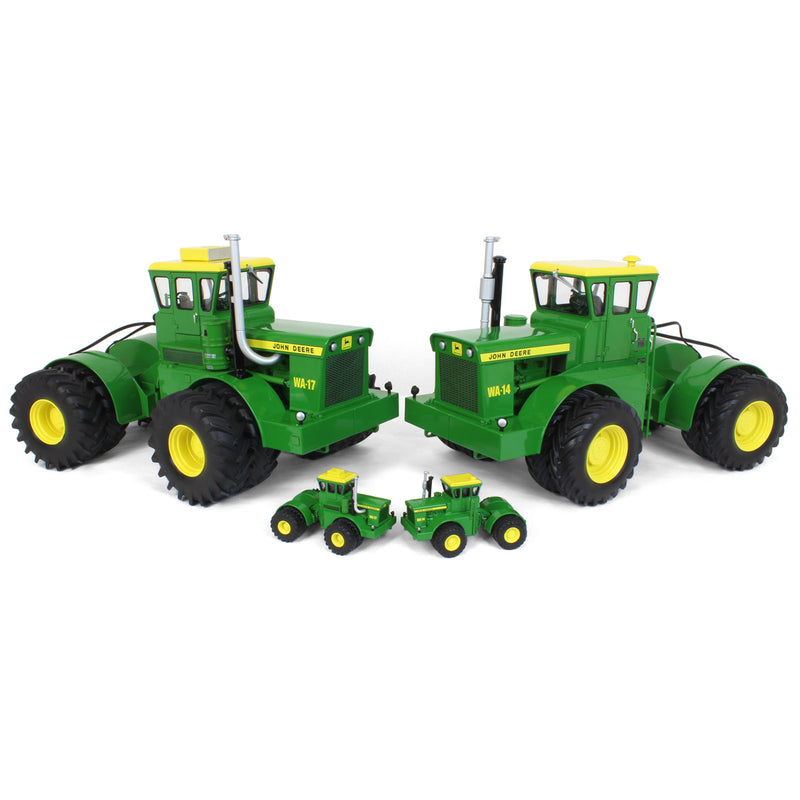 2 Piece Set ~ 1/16 John Deere WA-14 & WA-17 Vintage 4WD Tractors, ERTL Prestige Select #2