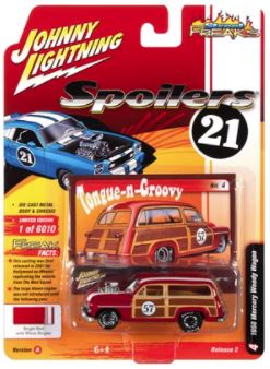 1/64 1950 Mercury Woody Wagon, Red, Spoilers, Street Freaks 2021 Release2A