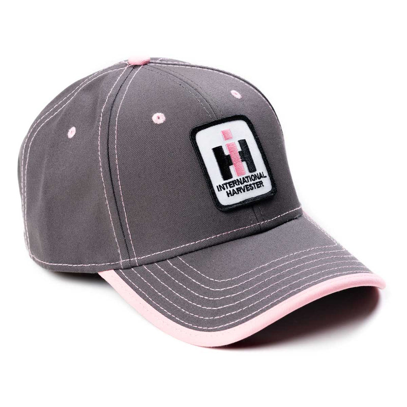 IH Stitched Logo Gray with Pink Accents Hat