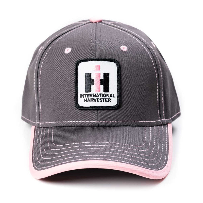 IH Stitched Logo Gray with Pink Accents Hat
