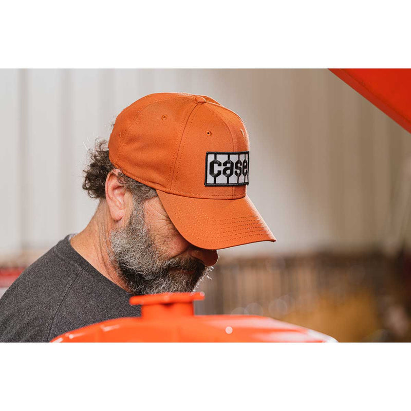 Case Solid Burnt Orange Tread Logo Hat