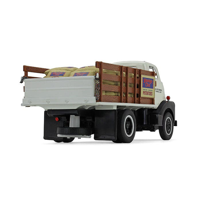 1952 GMC Half Rack Stake Truck 1/34スケール 1/34 1952 GMC COE Stake Truck with Sack Load, K. & B. Potato Farms