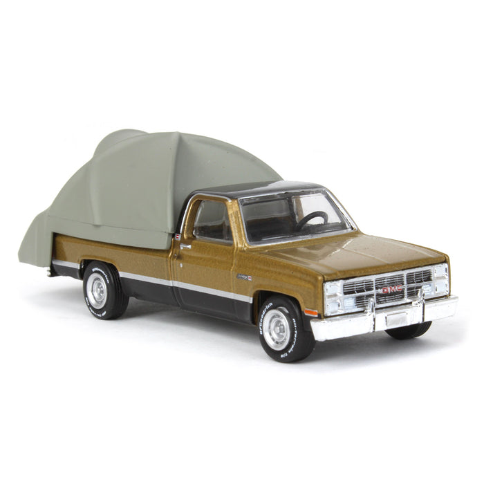 1/64 1984 GMC Sierra Classic with Modern Truck Bed Tent, Great Outdoors Series 1