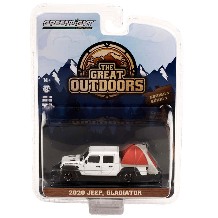 1/64 2020 Jeep Gladiator with Modern Truck Bed Tent, Great Outdoors Series 1