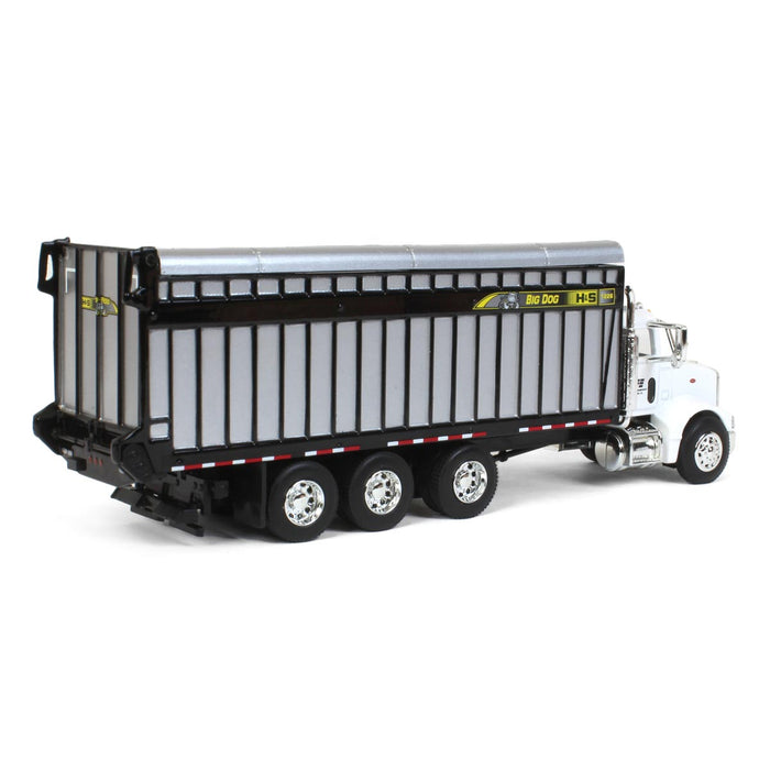 1/64 White Peterbilt 385 with H&S Big Dog 1226 Forage Box, Exclusive HFE Edition