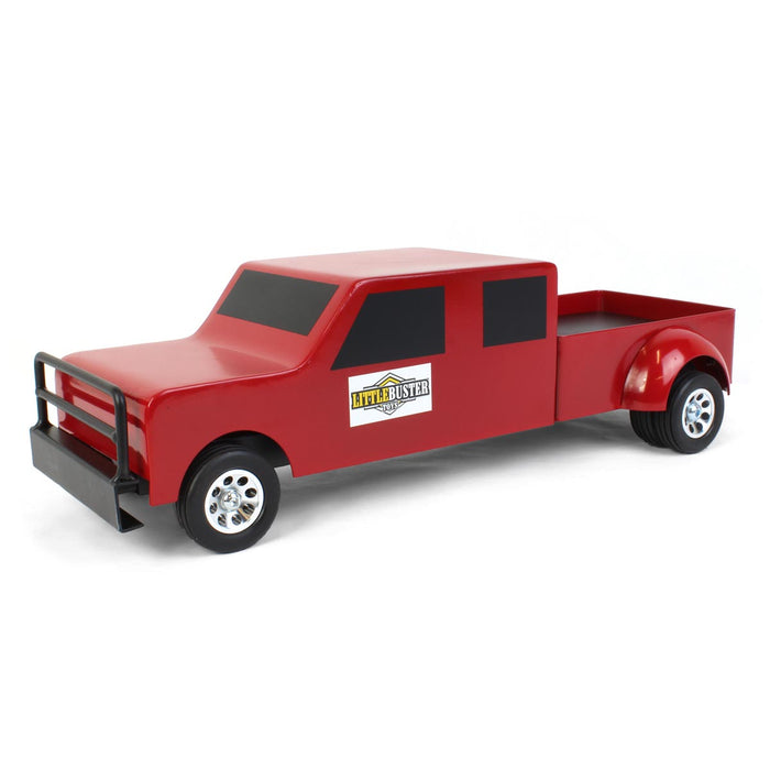 1/16 Little Buster Toys Red 4-Door Dually Pickup Truck