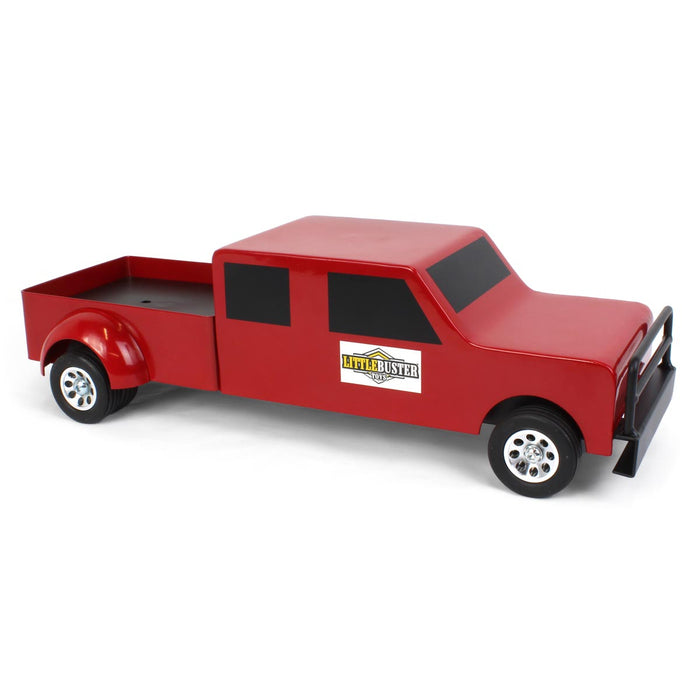 1/16 Little Buster Toys Red 4-Door Dually Pickup Truck