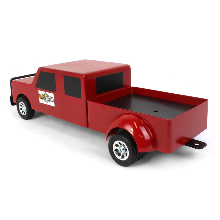 1/16 Little Buster Toys Red 4-Door Dually Pickup Truck