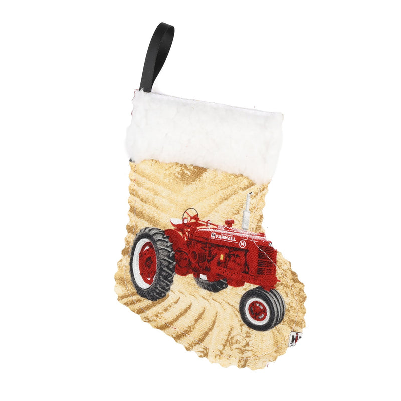 IH Farmall M Tractor Logo Mini Christmas Stocking Ornament