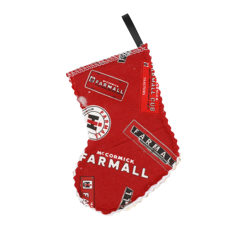 IH Farmall M Tractor Logo Mini Christmas Stocking Ornament