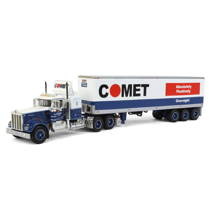 1/64 Kenworth W900A with 40ft Vintage Dry Van, Comet, DCP by First Gear