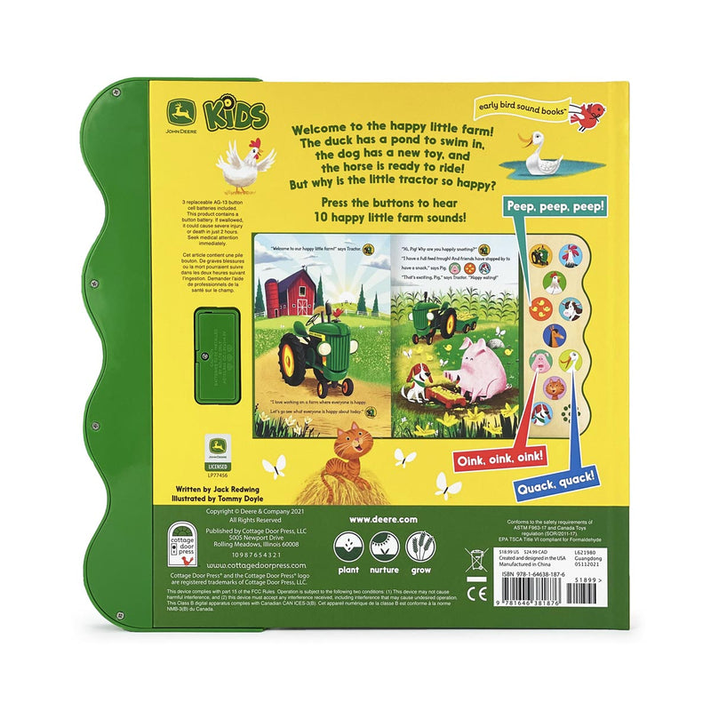 John Deere Happy Little Farm Sounds Book