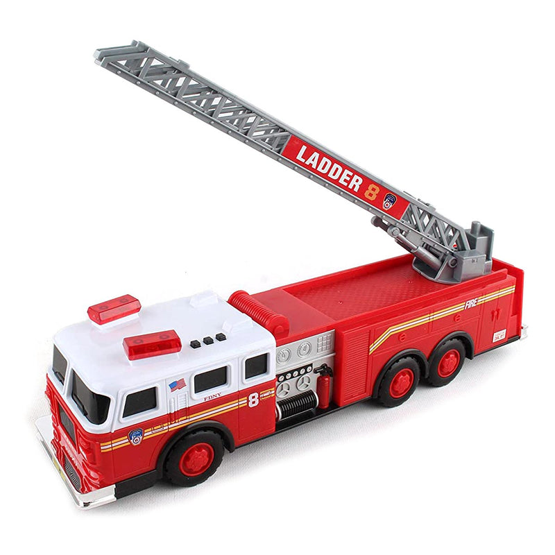 FDNY Ladder Truck with Lights and Sounds, 13in Long!