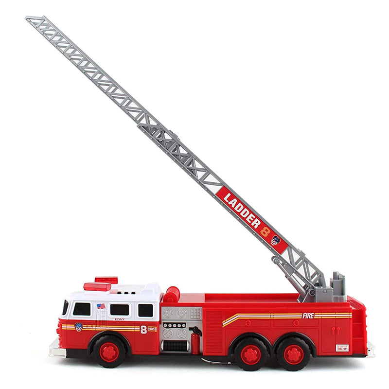 FDNY Ladder Truck with Lights and Sounds, 13in Long!