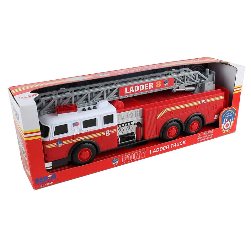 FDNY Ladder Truck with Lights and Sounds, 13in Long!