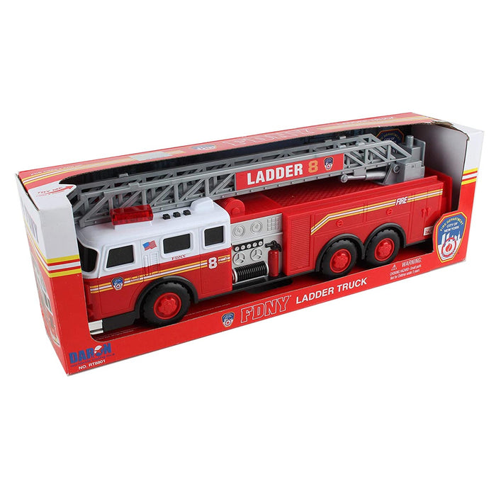 FDNY Ladder Truck with Lights and Sounds, 13" Long!