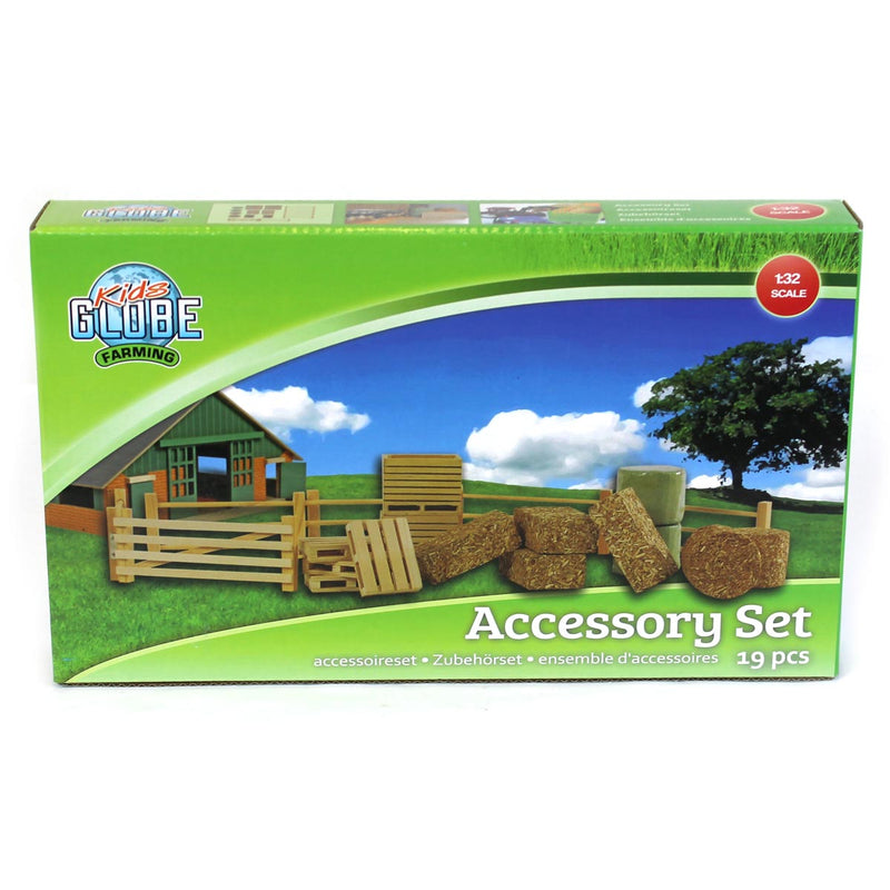 1/32 Kids Globe Farm Toy Accessory Set with 19 Pieces!