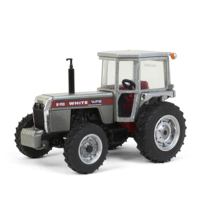 1/64 White 2-110 Wide Front with Cab, Power Assist & Red Stripe