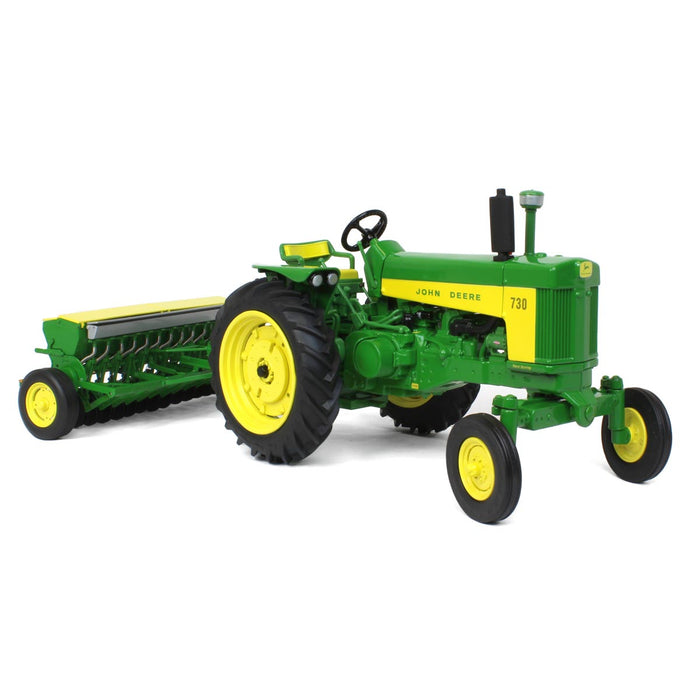 Trattore John Deere 730 Prestige 1/16 Con Seminatrice - Modello Collezionismo