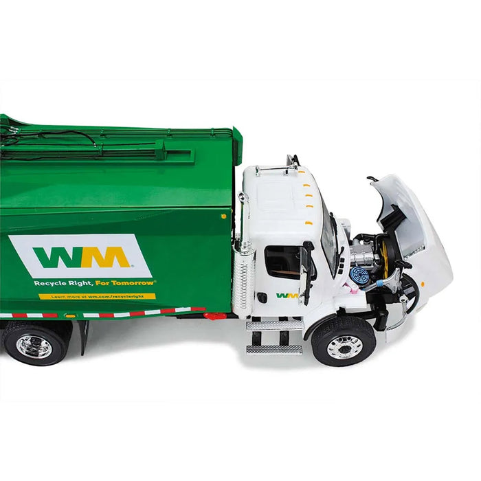 (B&D) 1/34 Waste Management - Freightliner M2 with McNeilus Rear Load Trash Truck - Includes 2 Trash Carts - Damaged Item