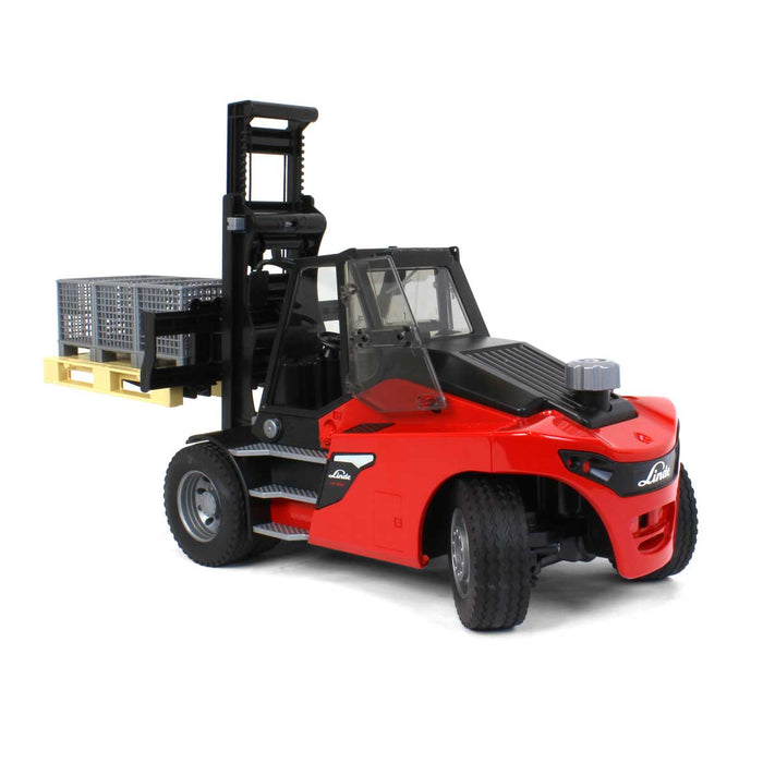 1/16 Bruder Linde HT160 Forklift with Pallet and 3 Pallet Cages