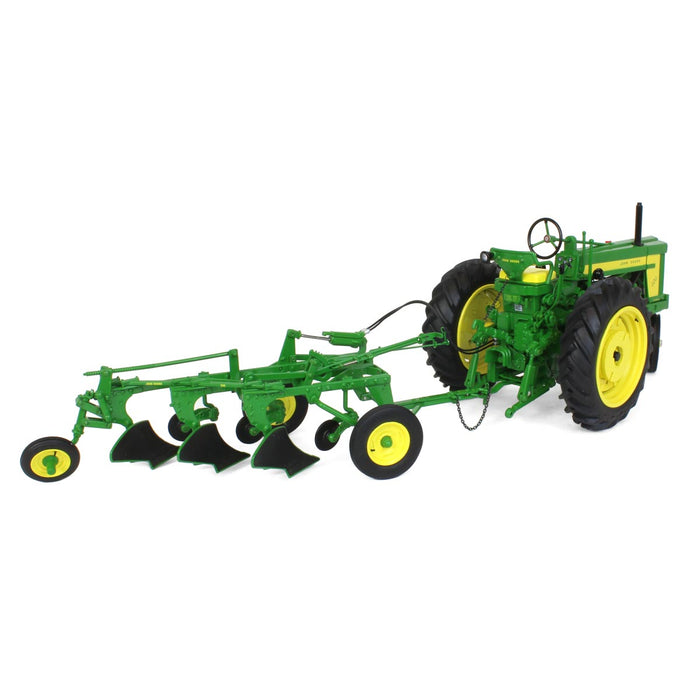 (B&D) 1/16 John Deere 620 Narrow Front with 555 Plow, ERTL Precision Heritage Series - Damaged Item