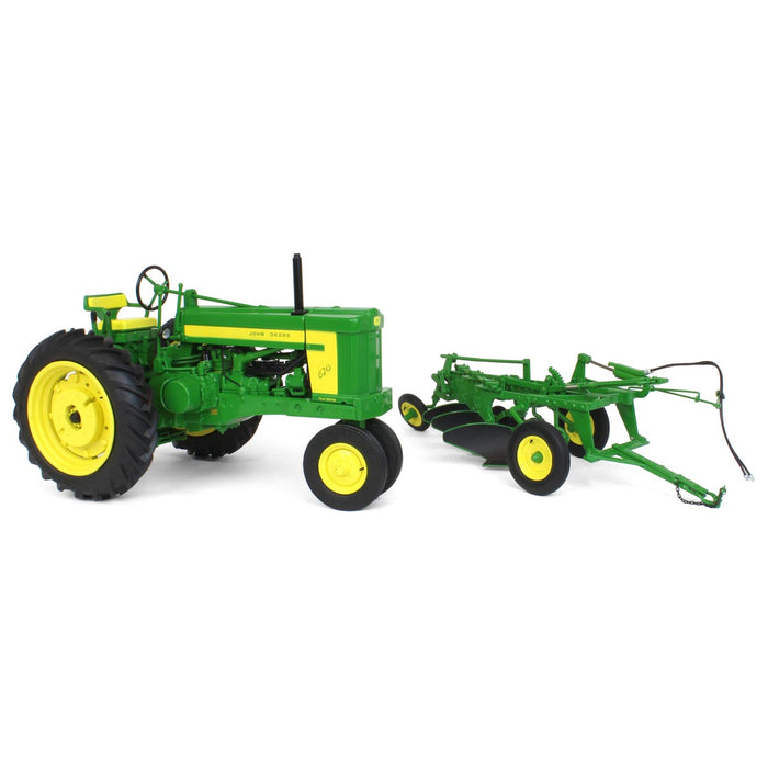 (B&D) 1/16 John Deere 620 Narrow Front with 555 Plow, ERTL Precision Heritage Series - Damaged Item