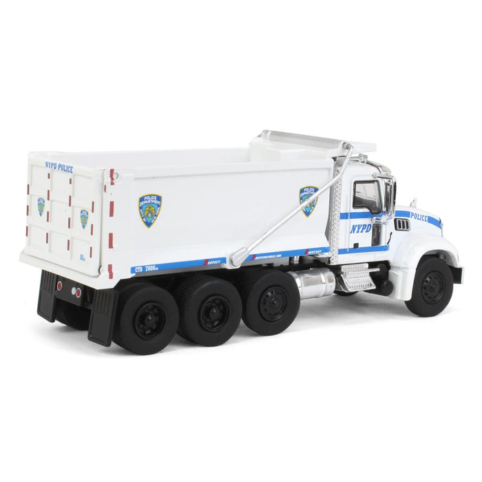 1/64 2019 Mack Granite Dump Truck, NYPD, SD Series 16