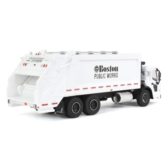 (B&D) 1/64 2020 Mack LR Rear Loader Refuse Truck, Boston Public Works, SD Series 16 - Damaged Item