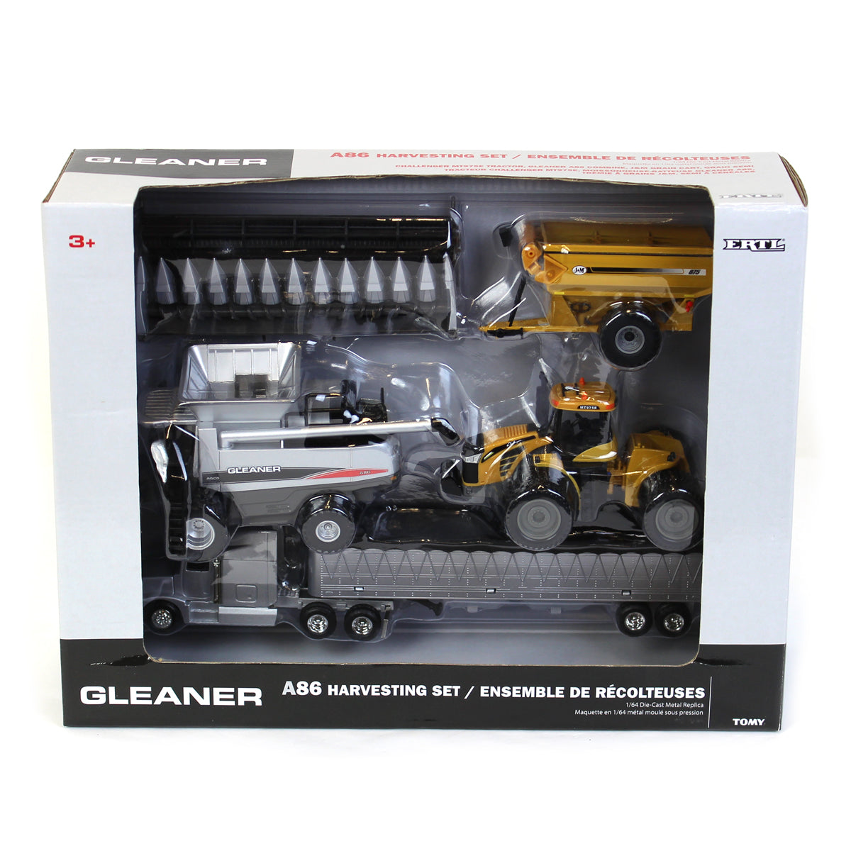 1/64 AGCO 4 Piece Harvesting Set with Gleaner A86 Combine by ERTL