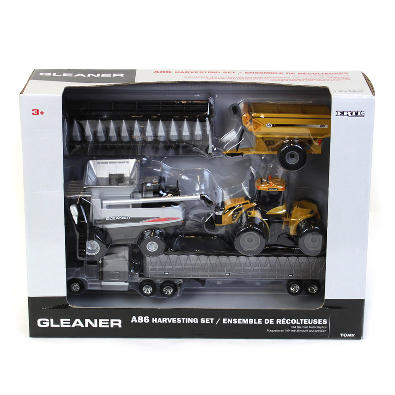 1/64 AGCO 4 Piece Harvesting Set with Gleaner A86 Combine by ERTL