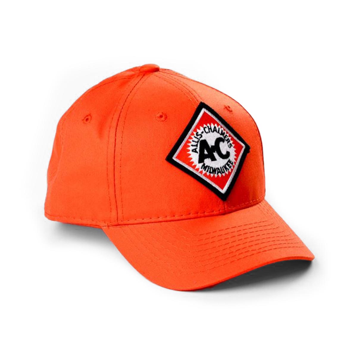 Vintage Allis Chalmers Starburst Logo Solid Orange Twill Hat