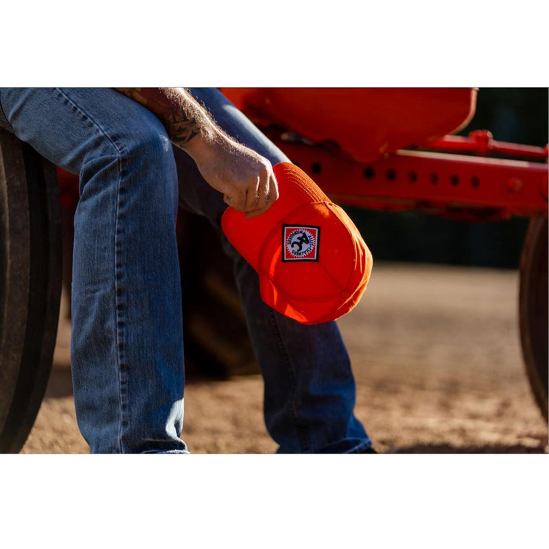 Vintage Allis Chalmers Logo Solid Orange Hat