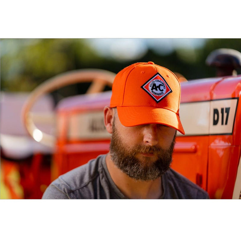 Vintage Allis Chalmers Logo Solid Orange Hat