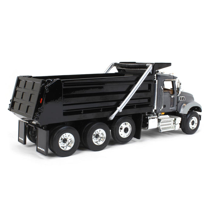 1/34 Stormy Grey Metallic & Black Mack Granite MP Dump Truck by First Gear