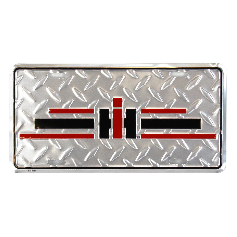 IH Logo Diamond Plate 12in x 6in License Plate