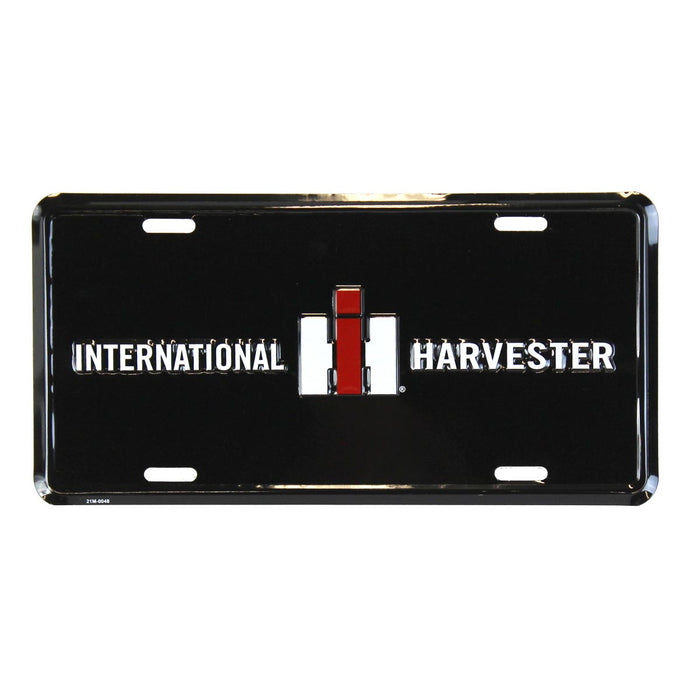 International Harvester Black 12in x 6in License Plate