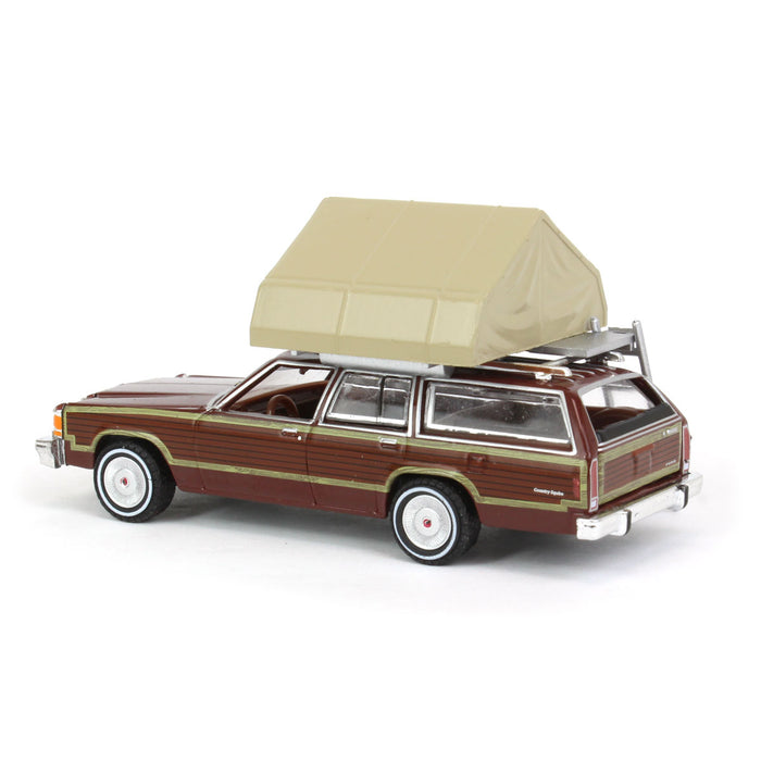 1/64 1979 Ford LTD Country Squire with Cartop Sleeper Tent, Great Outdoors Series 2