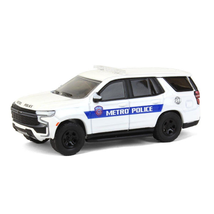 1/64 2021 Chevrolet Tahoe Police Pursuit Vehicle, Houston Texas Metro, Hot Pursuit Series 42