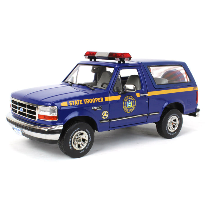 1/18 1996 Ford Bronco XLT New York State Police, Greenlight Artisan collection