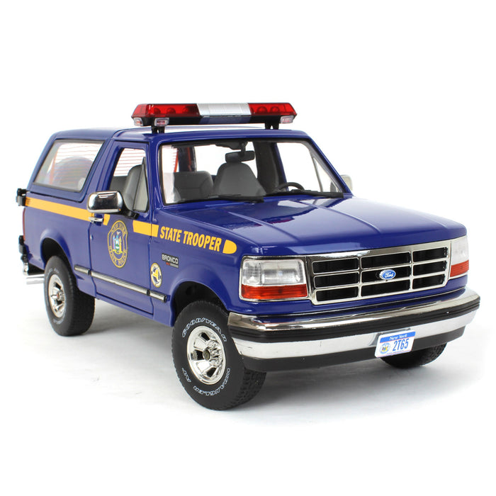 1/18 1996 Ford Bronco XLT New York State Police, Greenlight Artisan collection